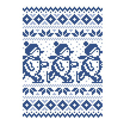 Ice Skate Snowman - Pixels